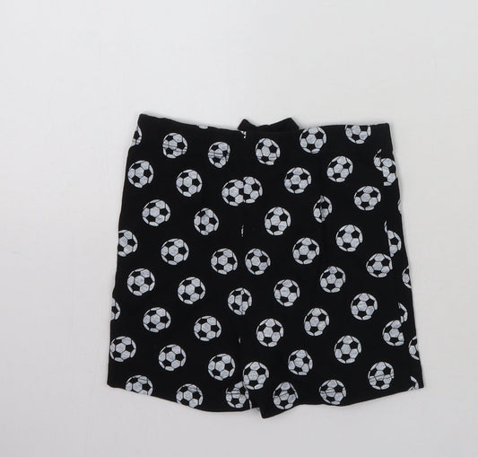 Primark Boys Black Geometric Cropped Trousers Size 12-18 Months