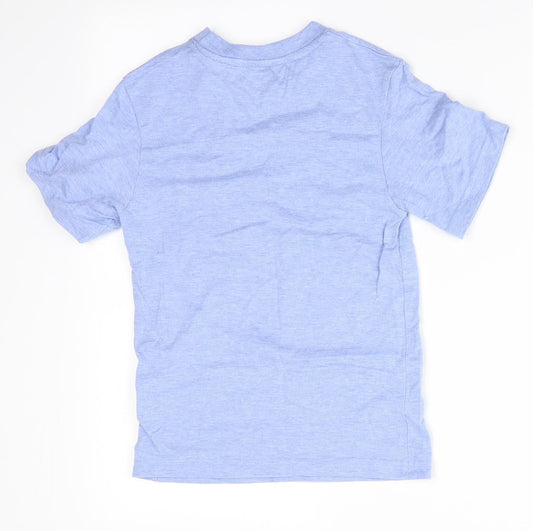 Rebel Boys Blue Basic T-Shirt Size 7-8 Years