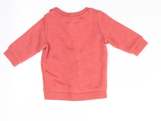 Fred & Flo Boys Orange Pullover Jumper Size 0-3 Months - Little Genius