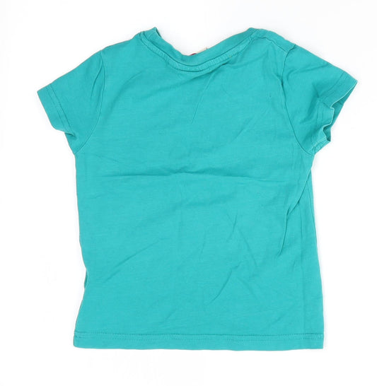 Lee Cooper Boys Green Basic T-Shirt Size 2-3 Years - Awesome