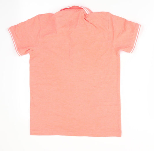 George Girls Orange Basic Polo Size 10-11 Years - Palm Tree Logo