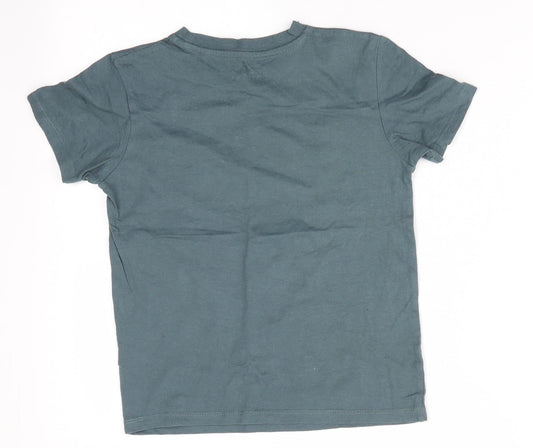 Pep & Co Girls Green Basic T-Shirt Size 6-7 Years - West 33 Coast
