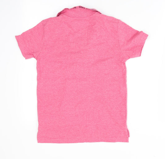Soul & Co Boys Red Basic Polo Size 9-10 Years - SCCO
