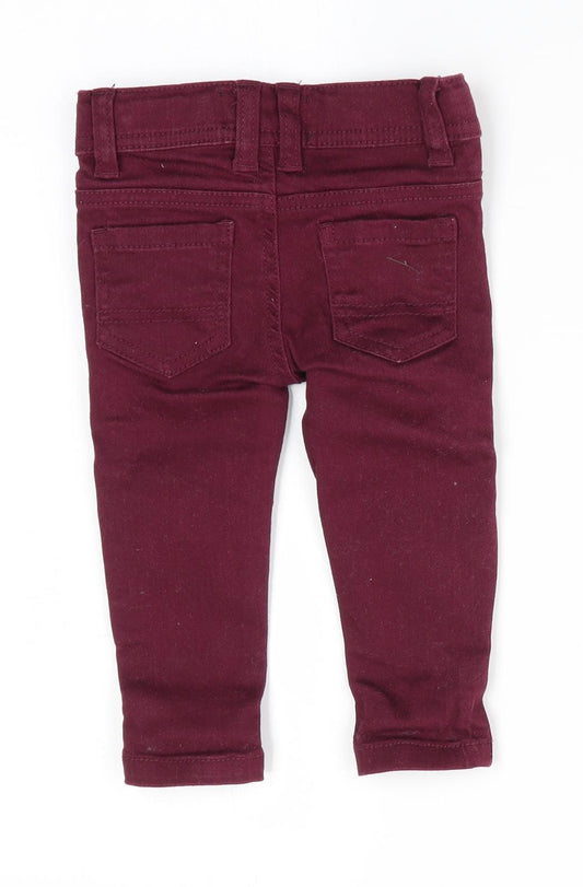 Denim Co Boys Red Jogger Jeans Size 6-9 Months
