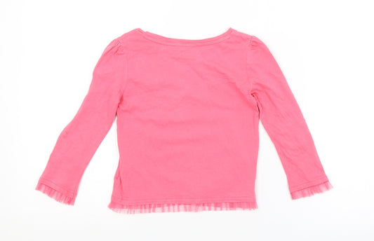 BABYGAP Girls Pink Basic T-Shirt Size 3 Years