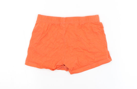 Preworn Girls Red Sweat Shorts Size 5-6 Years