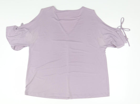 Foschini Womens Silver Basic Blouse Size 14