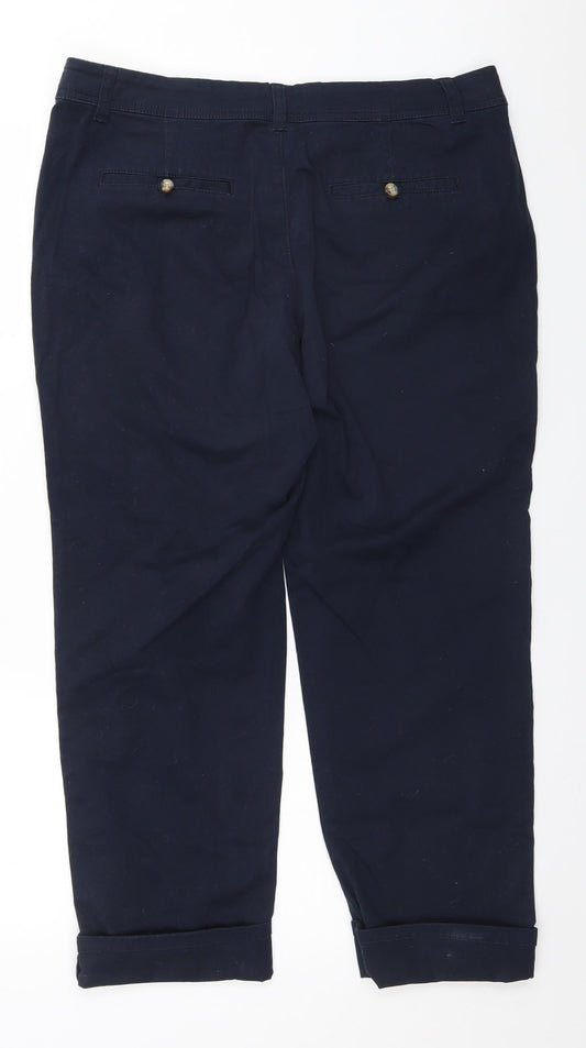 Woolworths Womens Blue Trousers Size 16 L26 in