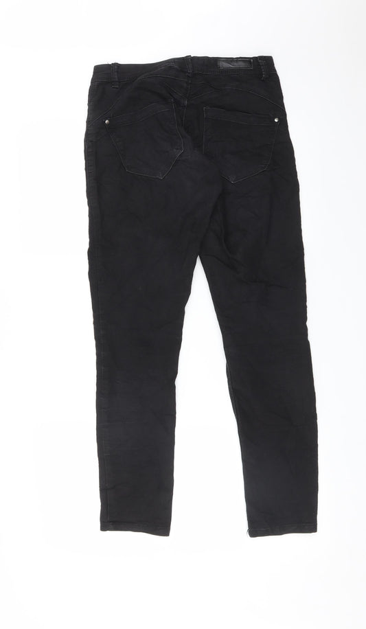 PIAZA ITALIA Womens Black Skinny Jeans Size 12 L27 in