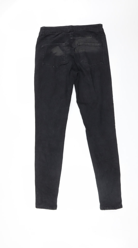 DENIM CO Womens Black Skinny Jeans Size 12 L30 in