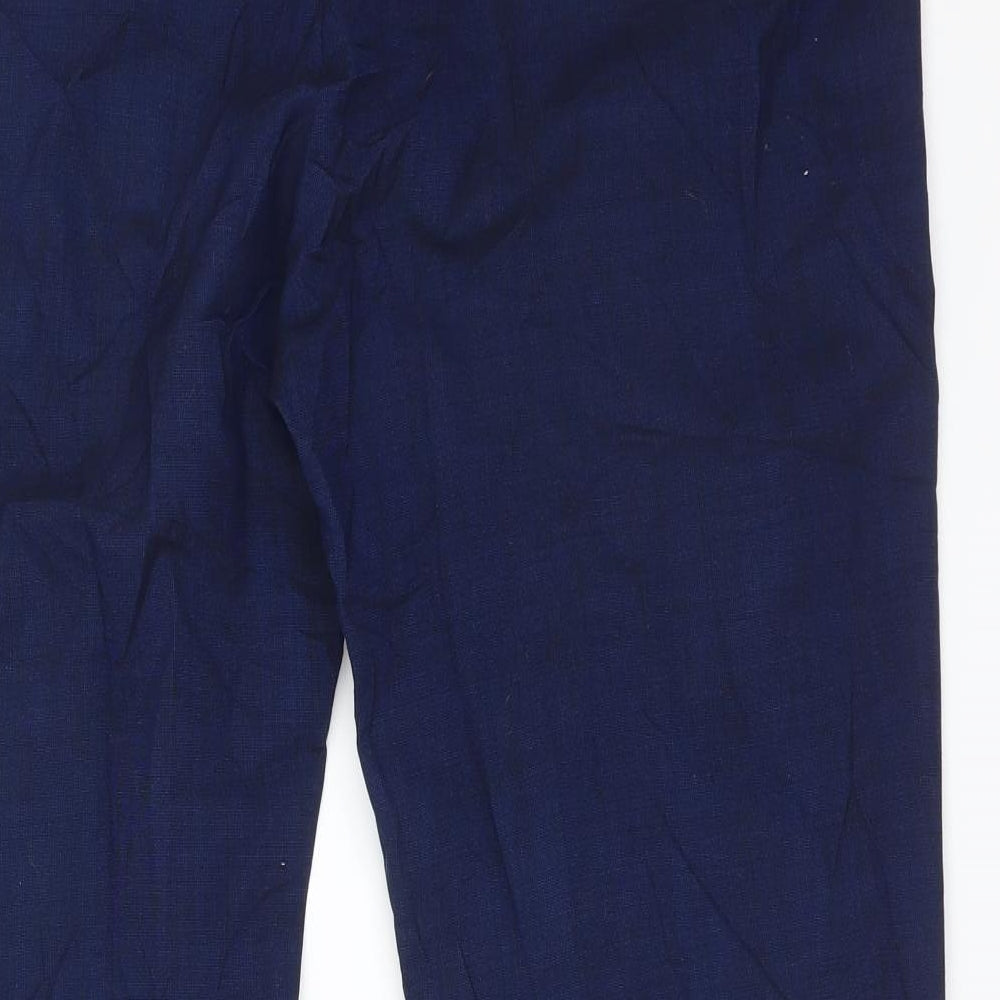 HFXLT3 Womens Blue Trousers Size 18 L28 in