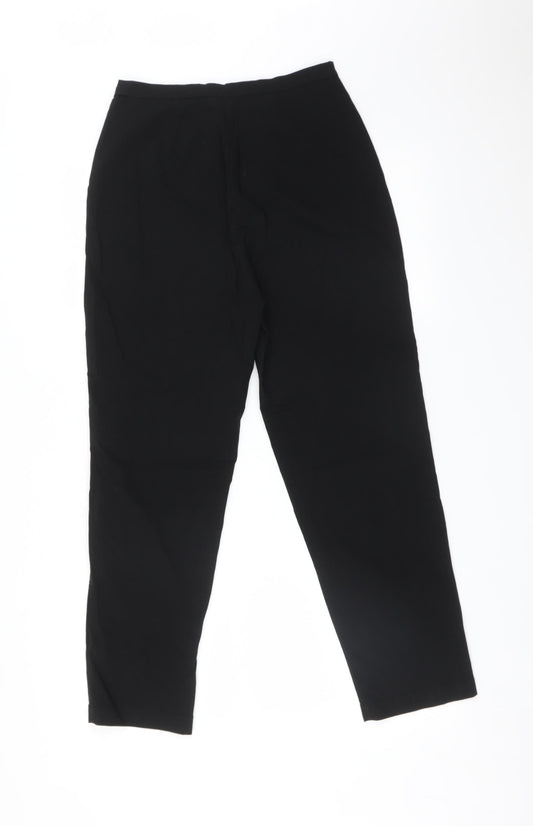 Debenhams Womens Black Trousers Size 10 L26 in