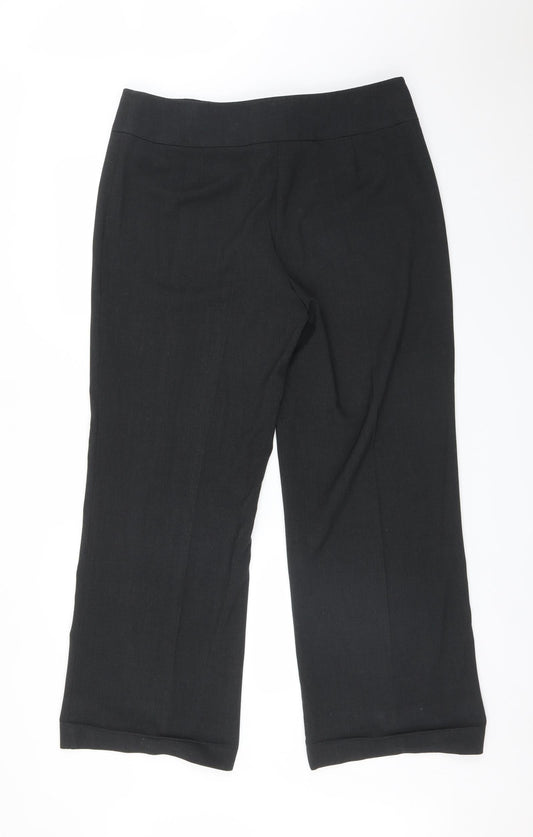 M&S Womens Grey Trousers Size 16 L29 in