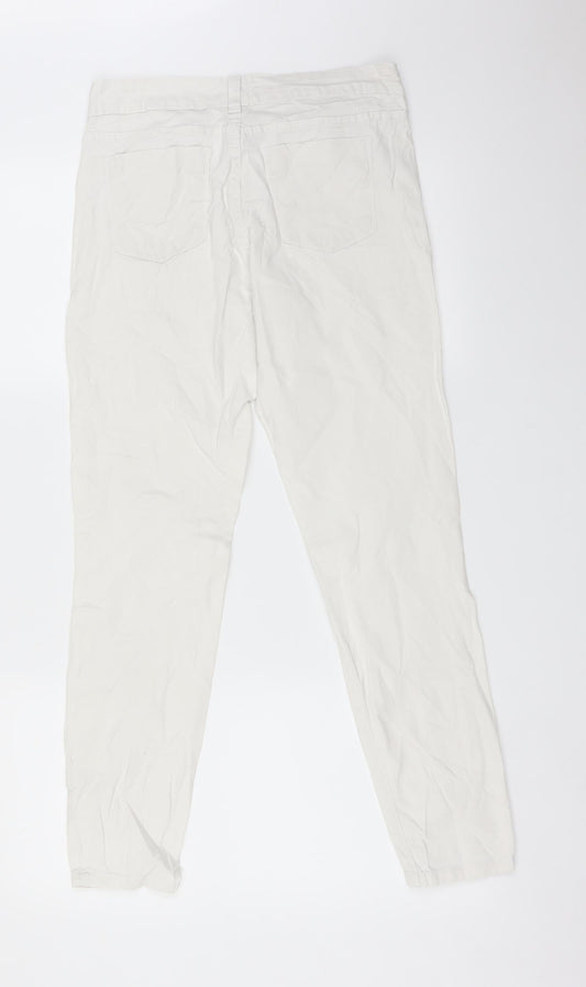 YSC Womens White Skinny Jeans Size 10 L27 in