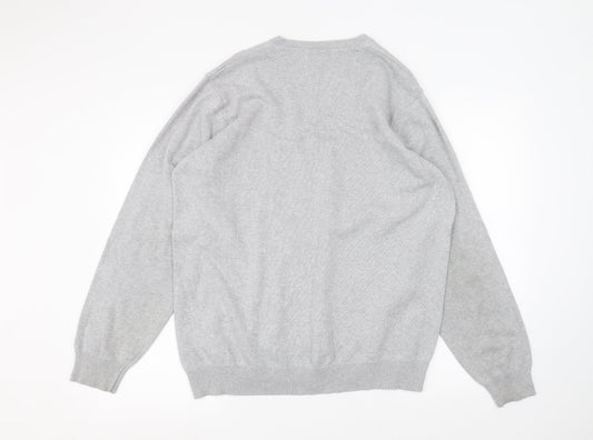 Marks and Spencer Mens Grey Pullover Jumper Size XL
