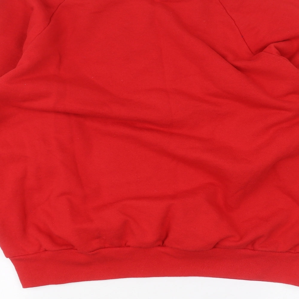 Screen Stars Womens Red Pullover Jumper Size XL