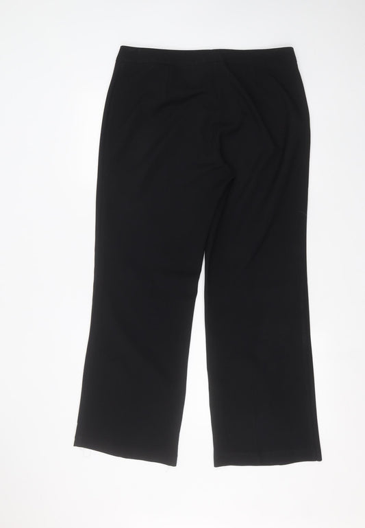 Marks and Spencer Womens Black Trousers Size 36 in L30 in