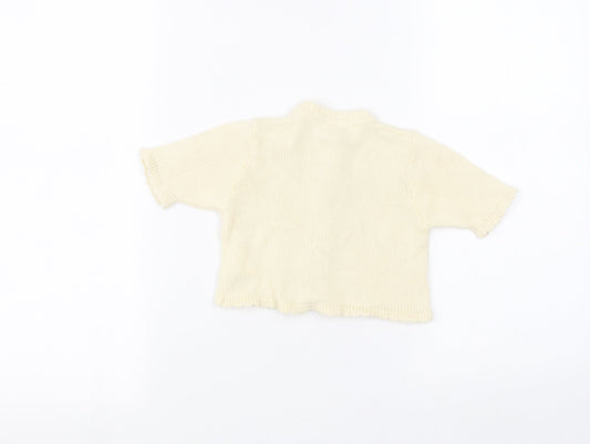 Bebe bushh Baby Beige Cardigan Jumper Size 0-3 Months