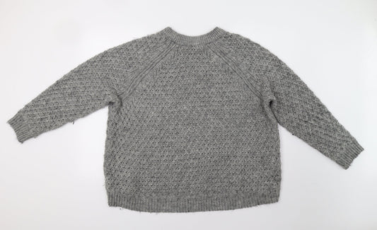 H&M Womens Grey Pullover Jumper Size M
