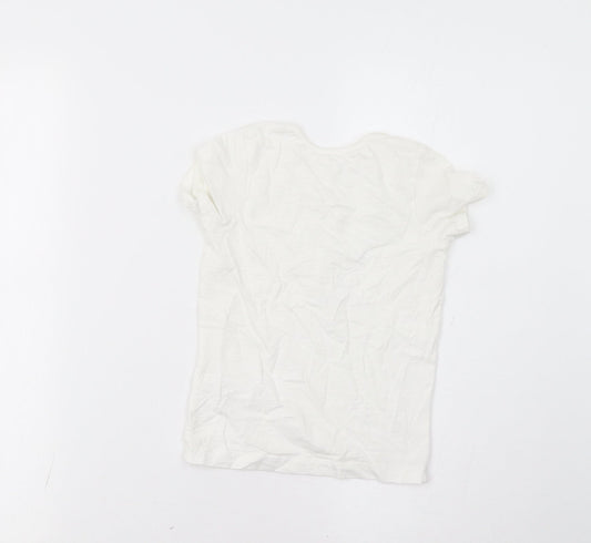 George Boys White Basic Polo Size 3-4 Years