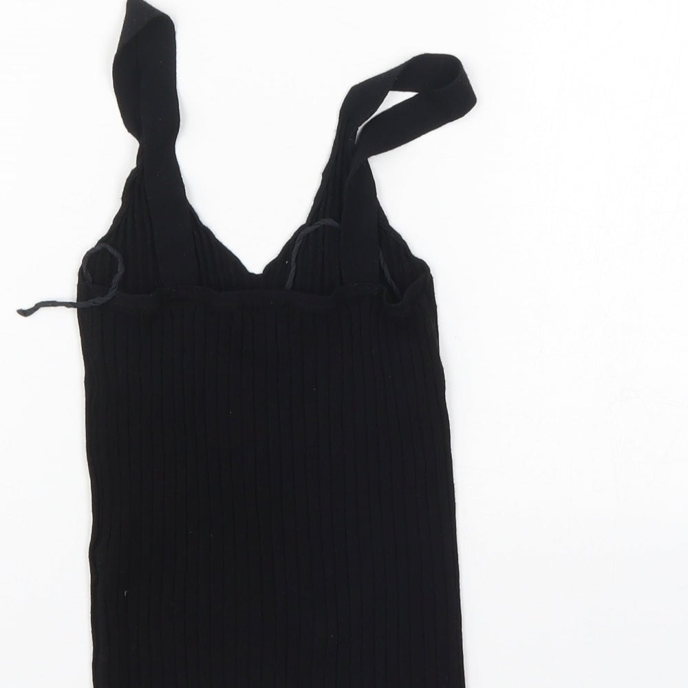 Oysho Womens Black Basic Tank Size XS