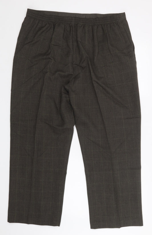 Classics Womens Brown Dress Pants Trousers Size 20 L27 in