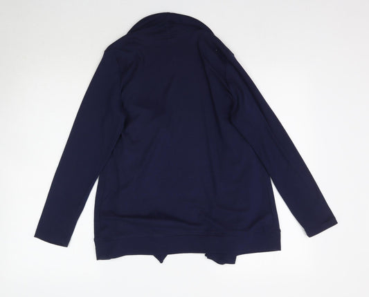 BM Womens Blue Cardigan Jumper Size 12