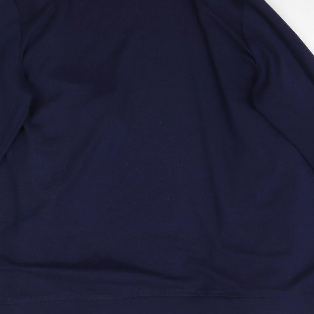 BM Womens Blue Cardigan Jumper Size 12