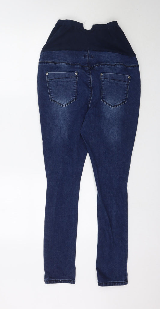 Boohoo Womens Blue Denim Skinny Jeans Size 10 L29 in