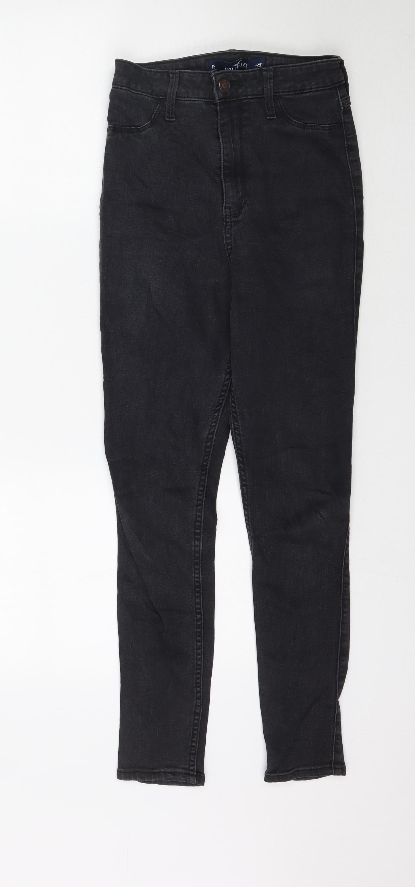Hollister Womens Black Denim Skinny Jeans Size 25 in L26 in