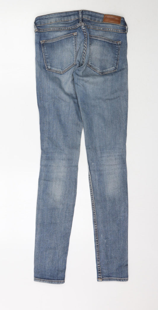 H&M Womens Blue Denim Skinny Jeans Size 26 in L32 in