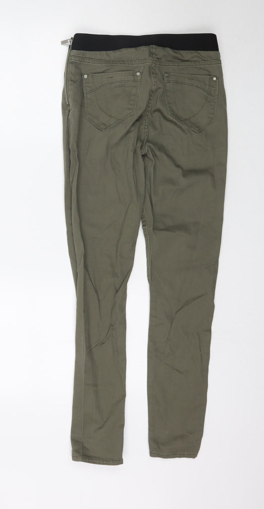 Preworn Womens Green Denim Skinny Jeans Size 28 in L29 in
