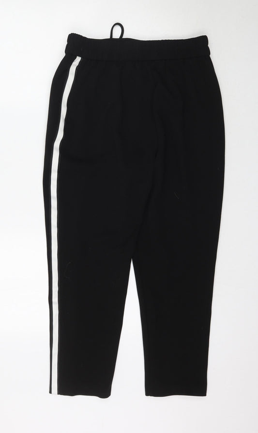 Papaya Womens Black Trousers Size 12 L25 in