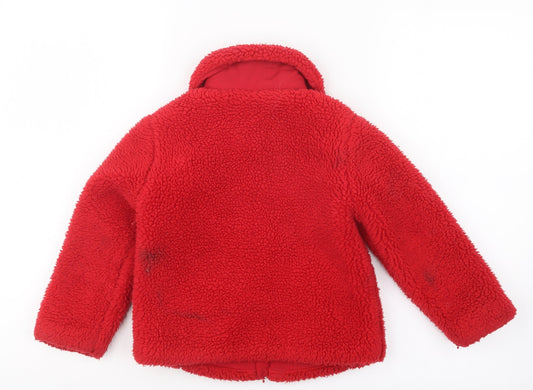 George Girls Red Jacket Size 4-5 Years