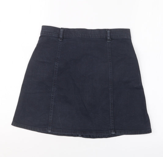 Mango Womens Blue Denim Straight & Pencil Skirt Size S