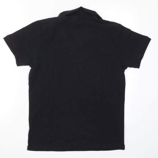 Jeff & Co Mens Black Polo Size M