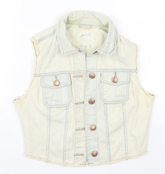 Denim Co Womens Blue Denim Jacket Size 10