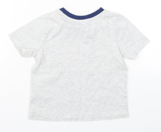 Preworn Boys Grey Basic T-Shirt Size 4-5 Years - Harry Potter Platform 9 3/4