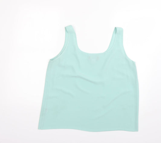decisions Womens Green Basic Blouse Size 16