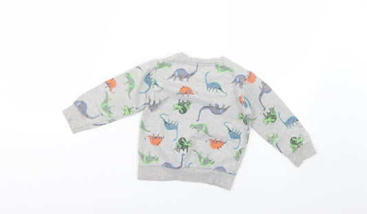 urban racals Baby Grey Geometric Pullover Jumper Size 12-18 Months