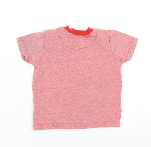 George Boys Red Basic T-Shirt Size 0-3 Months