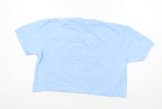In the Style Womens Blue Jersey Basic T-Shirt Size M