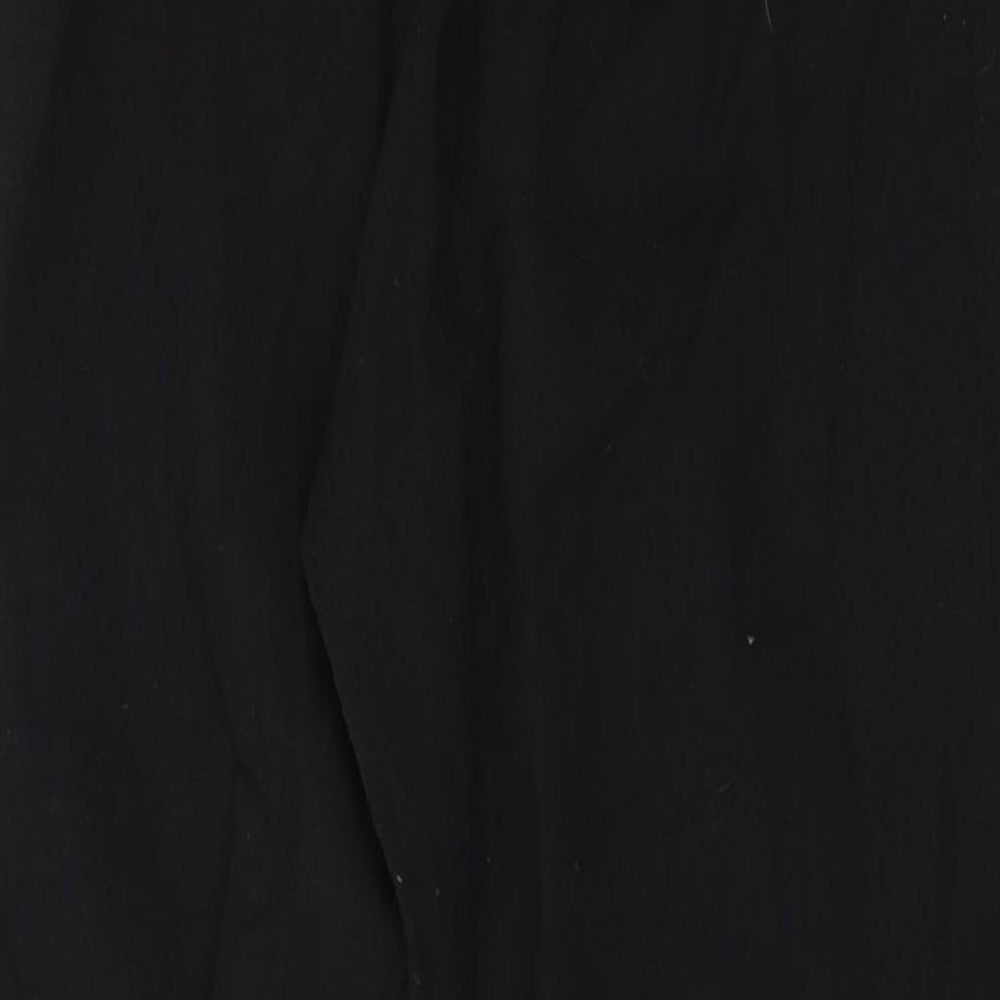 W Womens Black Trousers Size 10 L23 in