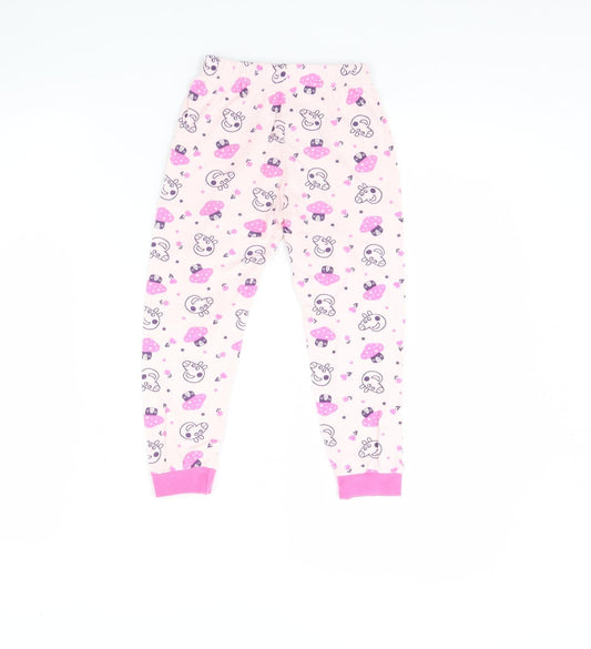 Nutmeg Girls Pink Polka Dot Cami Pyjama Pants Size 3 Years - Peppa pig