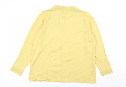 BM Womens Yellow Pullover Jumper Size L