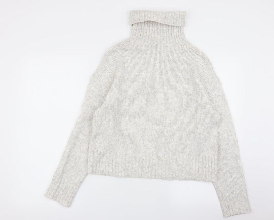New Look Womens Grey Pullover Jumper Size S