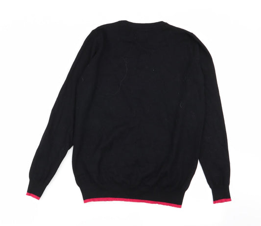 Papaya Womens Black Pullover Jumper Size S