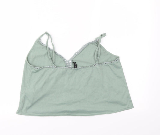 H&M Womens Green Basic T-Shirt Size S
