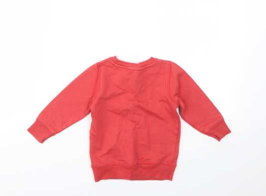 Urban Rascals Boys Red Henley Jumper Size 12-18 Months