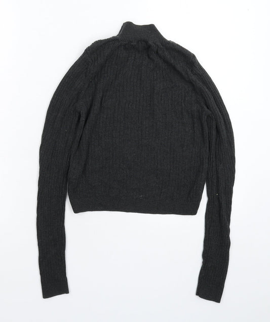 Topshop Womens Grey Knit Pullover Jumper Size 10